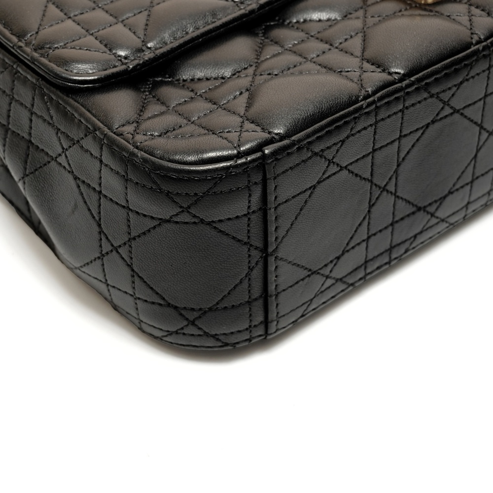 CHRISTIAN DIOR Black Leather Shoulder Bag - Picture 5 of 13
